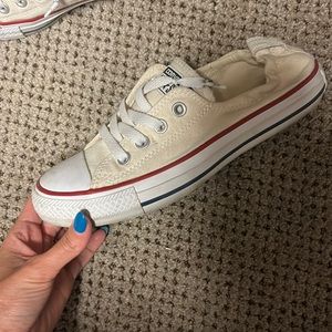 Slip on converse. Cream size 7